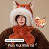 Zootopia Nick Fox Windproof Snood: Winter Cartoon Warm Hat & Ear Muffs Combo