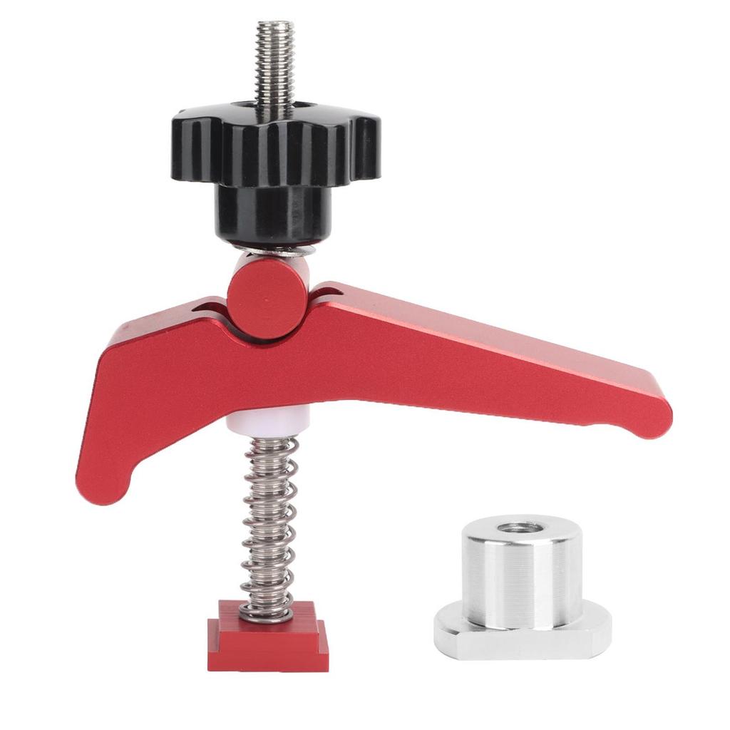 Hold Down Clamp Set Aluminum Alloy Woodworking TTrack TSlot Fixtures Clip Accessory