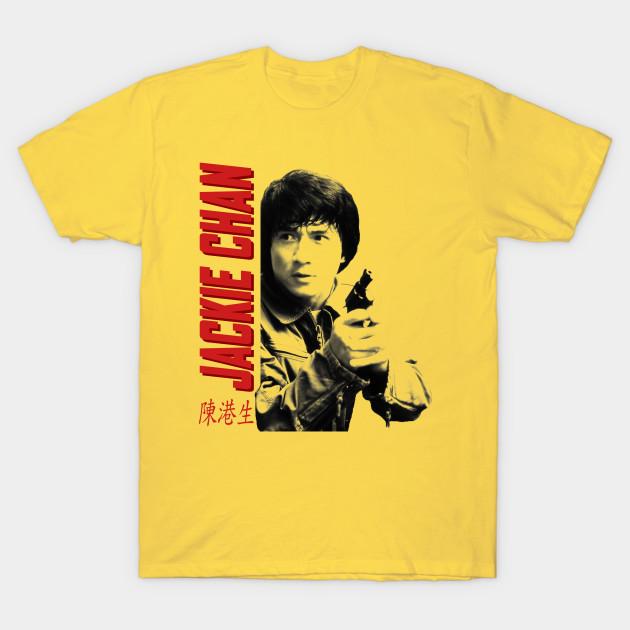 Men Black Print T-shirt The Supercop No-Cut Heat Transfer Print Cotton Tshirt