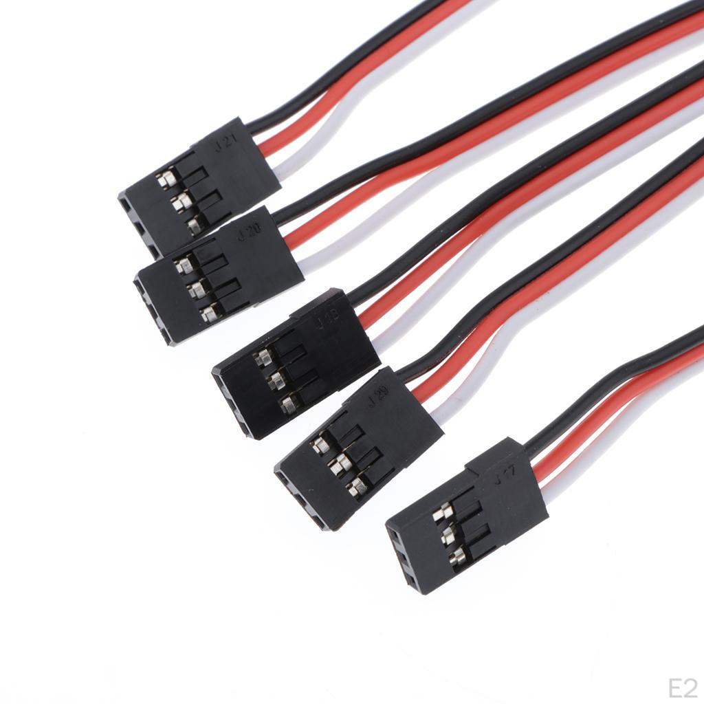 Servo Motor Steering Extension Cable Wires Connect Metal 300mm
