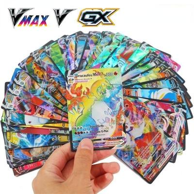 100 шт. Карты Покемон Сияющие VSTAR GX EX VMAX MEGA TAG TEAM Энергия Тренер Чаризард Пикачу Коллекция Боевая Карта S28