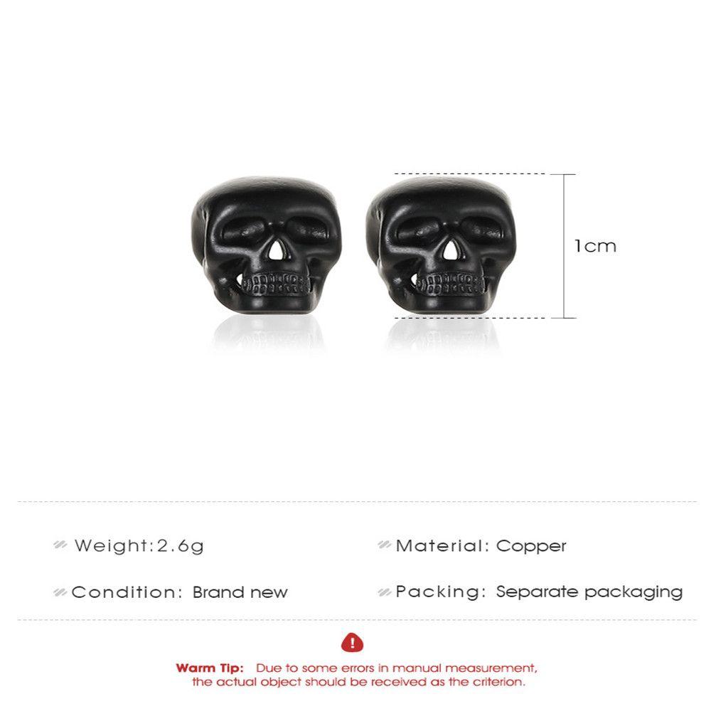 Тренд Медь Голова Призрака Череп Голова Серьги-гвоздики Ухо Гвоздь Хэллоуин