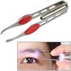 LED Light Eyebrow Tweezer Hair Removal Tool