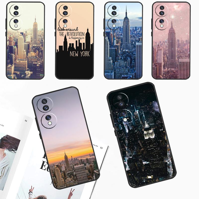 New York City Case For Honor 90 Lite 70 50 Magic 6 Pro 5 Lite X6 X7 X8 X9 X6a X7a X8a X9a X9b X8b Cover