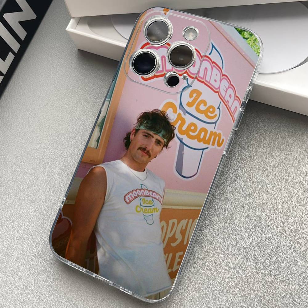 Чехол для телефона Benson Boone Для iPhone 17 15 14 13 11 12 16 Pro Max Plus Mini Прозрачный Силиконовый Мягкий Funda
