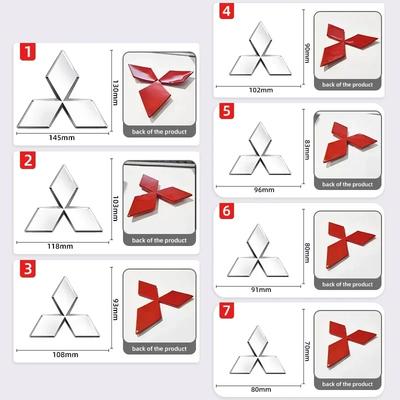 2025 Для автомобиля Mitsubishi Передняя решетка Значок на багажник Наклейка Для Mitsubishi Pajero Outlander XL Montero Lancer Triton Gal