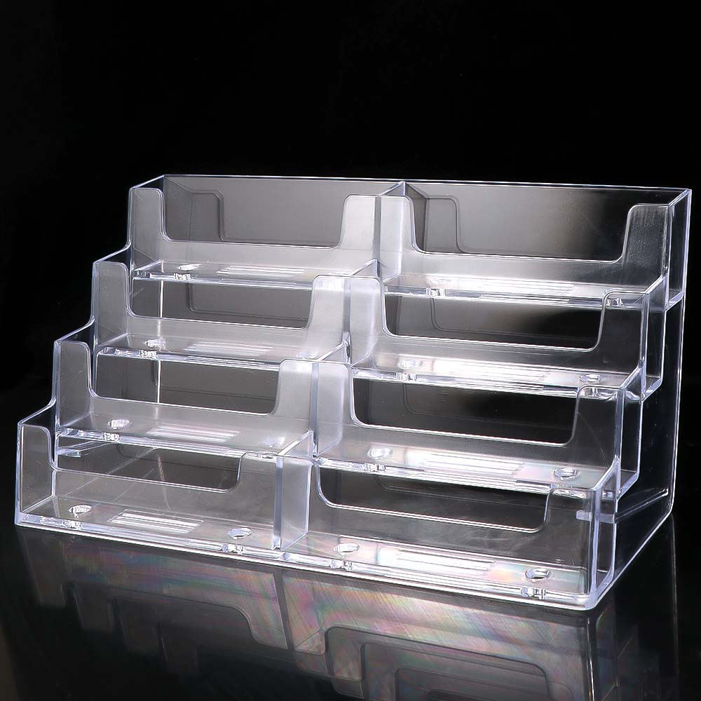 Transparent Business Card Box Display Holder Business Card Storage Box Organization Stand