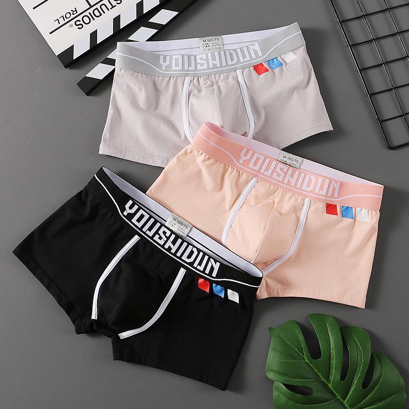 Fashion Boxer Men Underwear Cotton Breathable Mens Boxers Cuecas Masculinas Calzoncillos Panties M-3XL