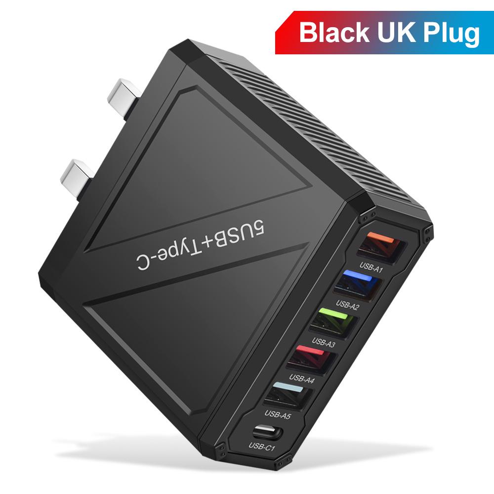 3.1A 5-портовое USB-зарядное устройство для мобильного телефона с вилками EU, US, UK, KR
