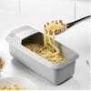 Microwave Pasta Cooker with Strainer Spaghetti Bowl Kitchen Tools Heat Resistant Pasta Boat Spaghetti Noodle Cooker