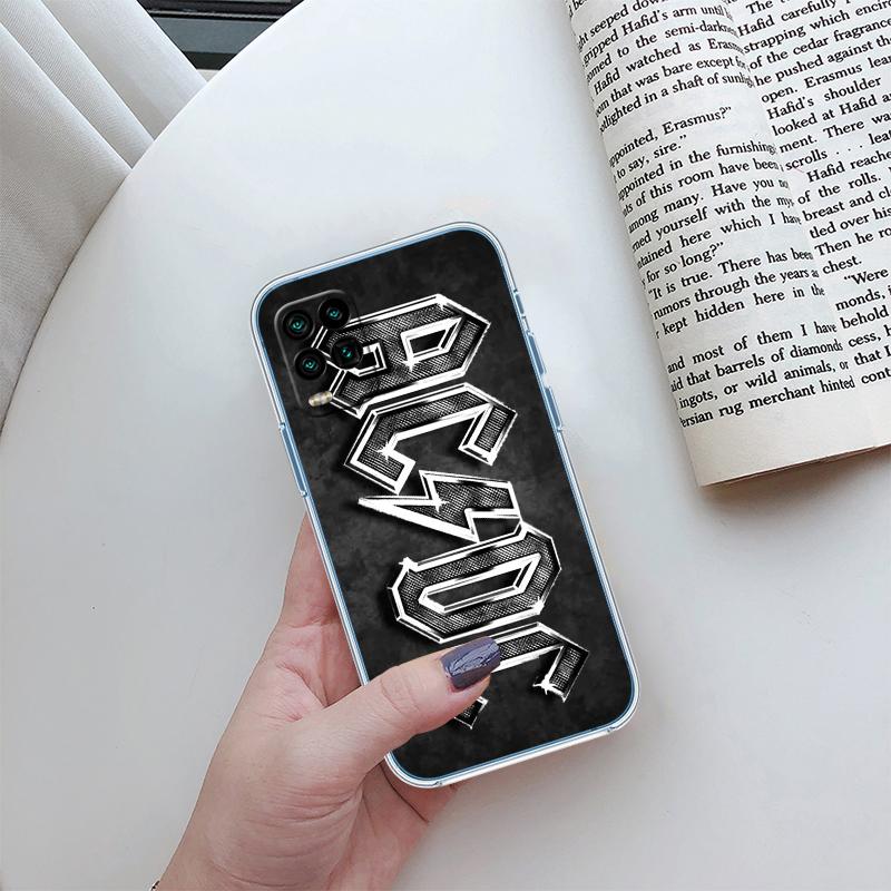 A-acdc Transparent Phone Case for Motorola Moto E13 E15 E20 E22 E22I E22S E30 E32 E40 E7 E7I G Plus Power Play Stylus G22 G14