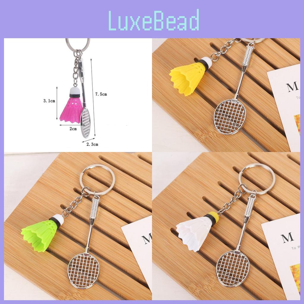 Новый брелок для бадминтона и тенниса, сплав, спортивный сувенир