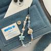 INS Blue Ocean Style Small Fresh Shell Star бисерный ремешок для телефона повседневный милый чехол для мобильного телефона для девочек CCD подвеска брелок ремешок