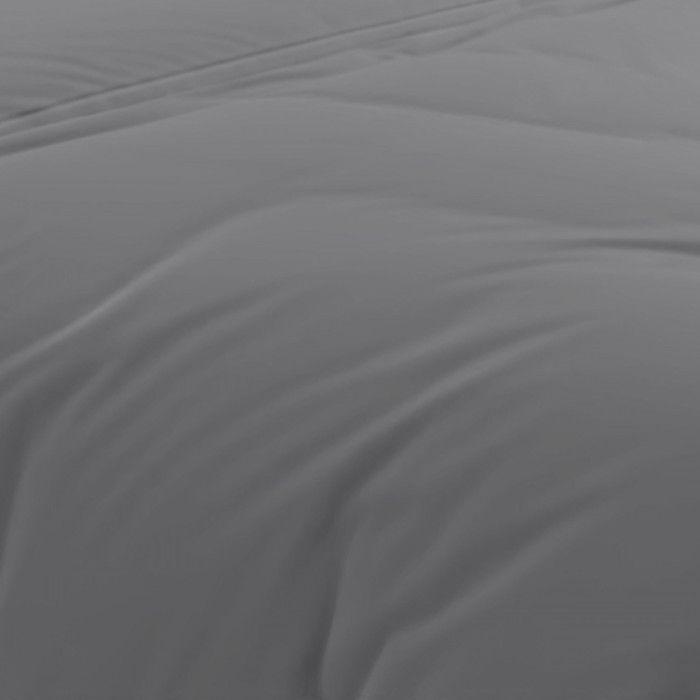 Хлопковый пододеяльник плотностью 57 нитей 240х220 см UNI серый, Soleil d'Ocre