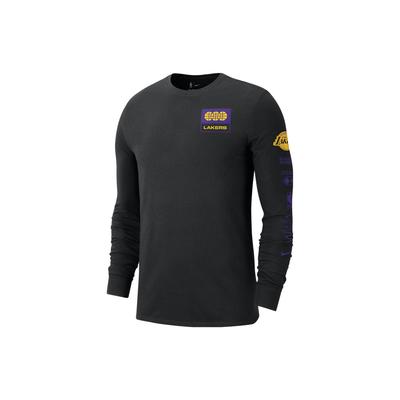 Лос-Анджелес Лейкерс Базовая мужская футболка с длинным рукавом Nike NBA FJ0480-010