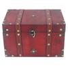 Сундук Сокровищница Шкатулка Антикварная Изысканная Деревянная Шкатулка для Украшений Кино Реквизит Витрина Красный