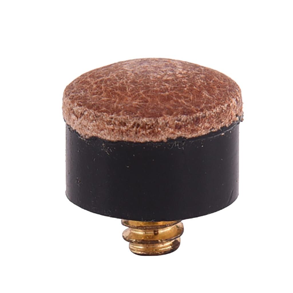 10 шт. Жесткие кожаные накручивающиеся наконечники для кия для пула, Запасные наконечники для бильярдного кия, Наконечники для кия для пула, Аксессуары для киев для пула