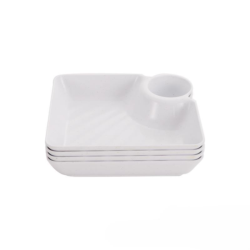 1/4 шт. Тарелка для пельменей, нескользящая, складная, пластиковая, для макания, блюдо для суши