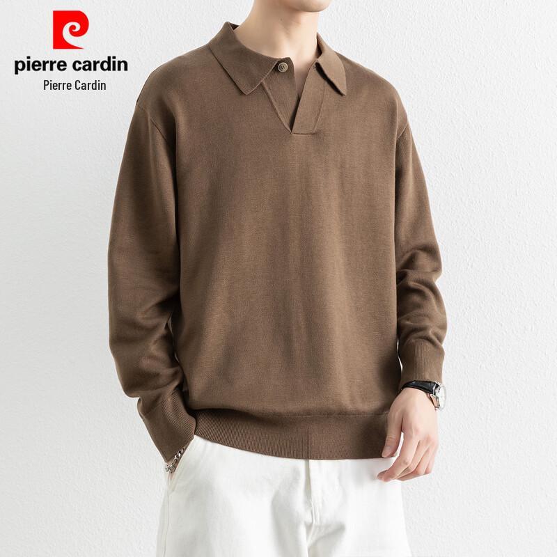 Pierre Cardin Мужской поло-свитер из смесовой шелка и шерсти