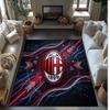 Фланелевый ковер с принтом AC Milan, нескользящий, мягкий, из полиэстера, для пола, декоративный коврик для спальни, гостиной, дивана, игровой комнаты, домашний декор