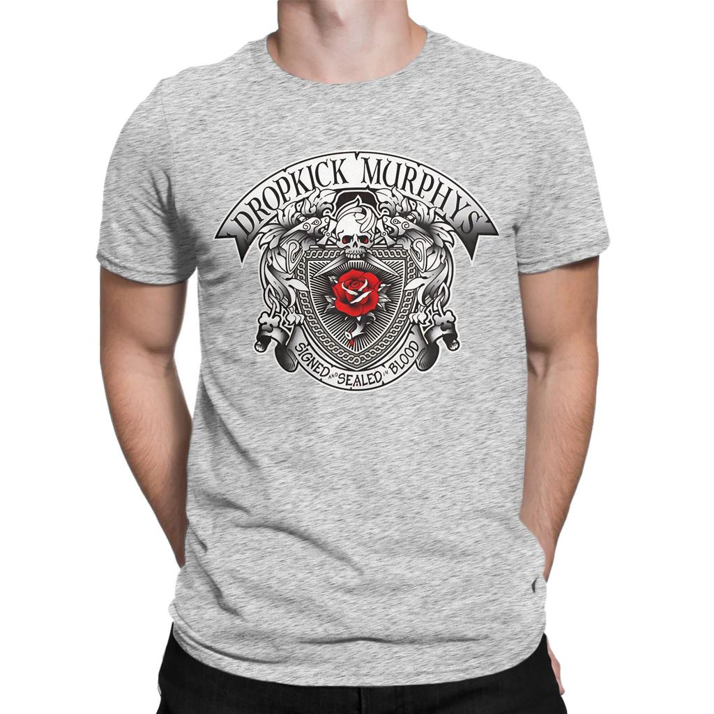 Murphys Silver Logo Essential Funny Graphic 100 Cotton Tshirt Dropkick Murphys Tees Tops For Unisex