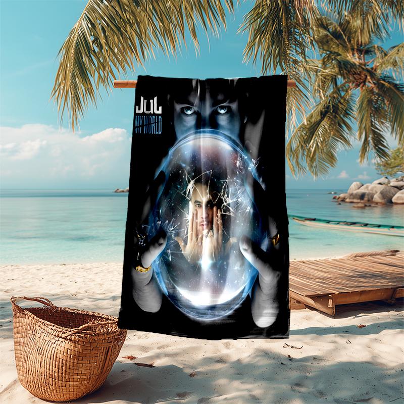 Beach Towel with Jul Fait d'or Pattern - soft,absorbent,machine washable Lightweight&Modern,swimming,Travel Essentials