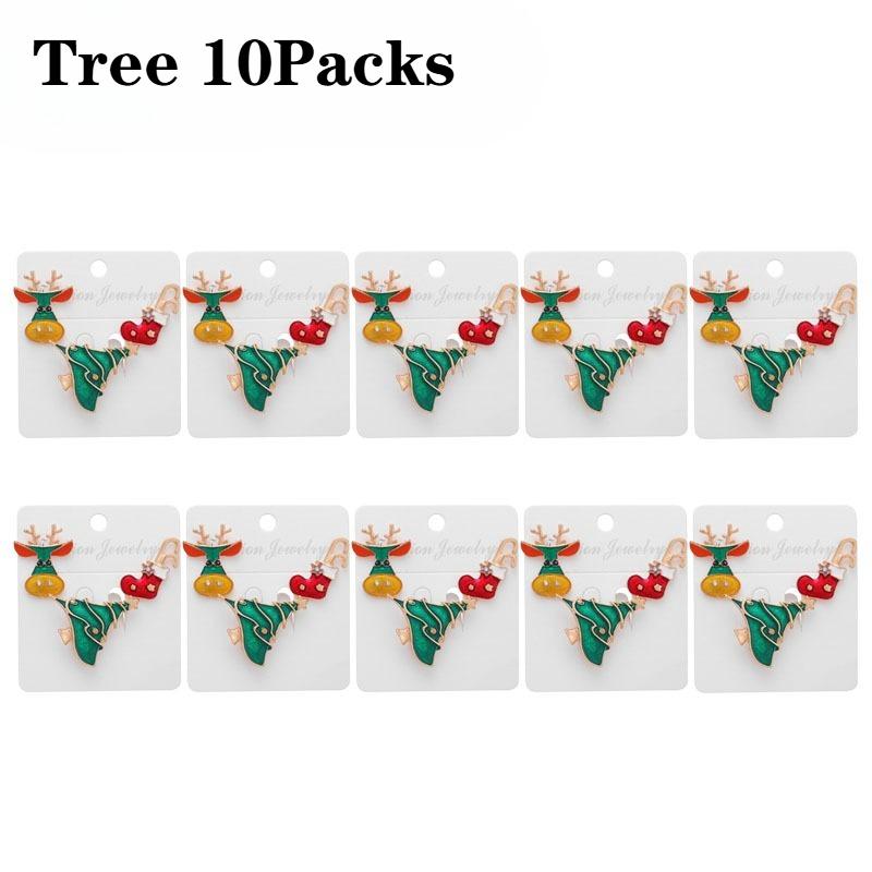 1-20 шт. Рождественская брошь Санта-Клаус Лось Снежинка Значок для женщин и мужчин Украшение для рождественской елки Праздничный подарок