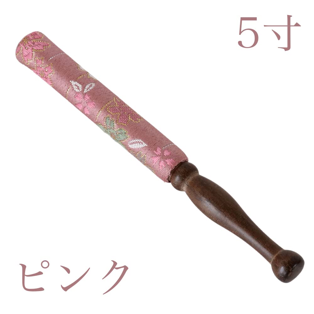 Naamukuma-chan Koubou Bell Stick, Sakura Pattern, 5 Sun (approx. 15cm long), Pink