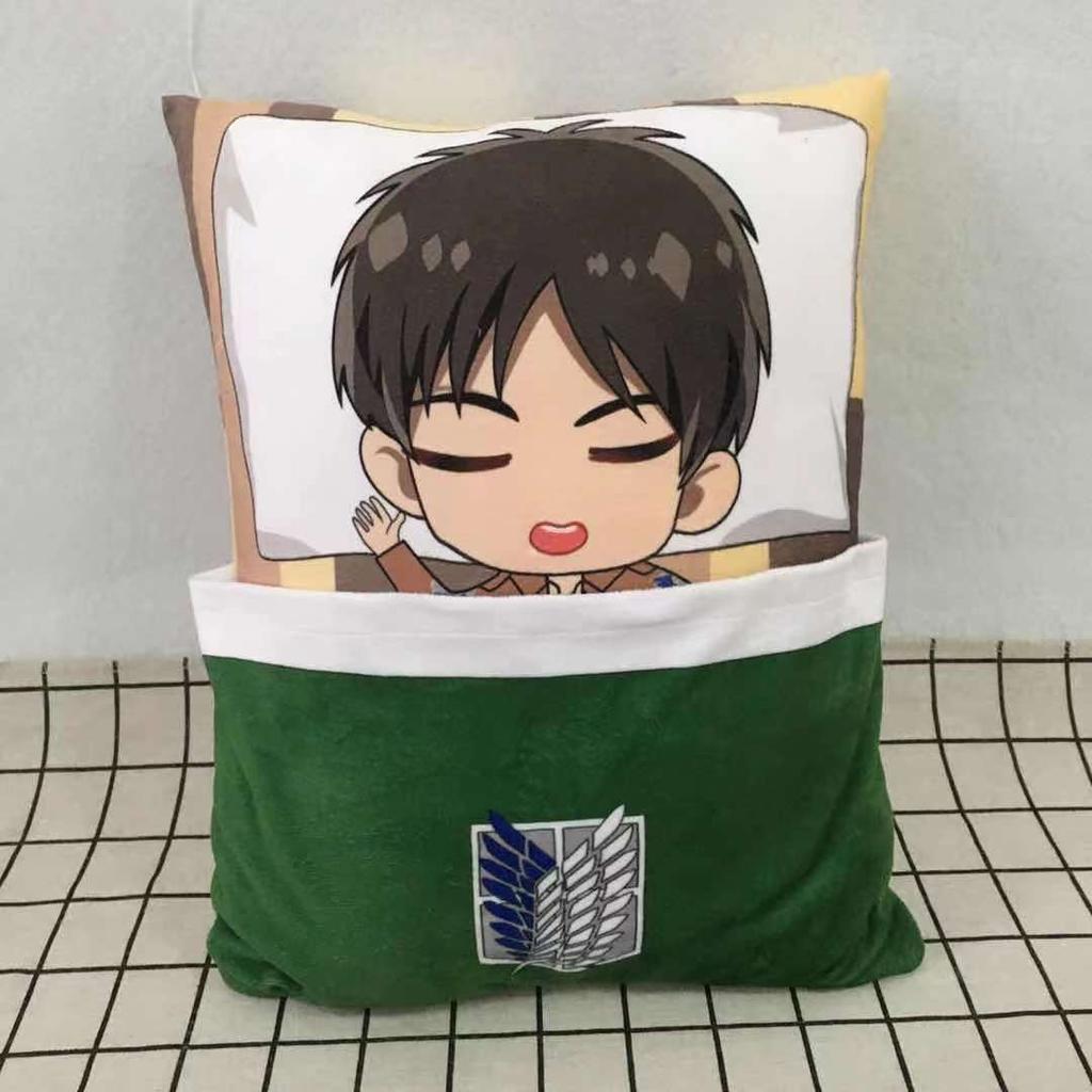 Attack On Titan Levi Ackerman Plush Toys Mikasa Eren Pillow Stuffed Toys Festival Birthday Gift