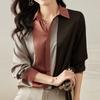 Spring Long Sleeve Loose Blouses Women Fashion Polo Collar Vintage Office Women Shirts Casual Autumn Elegant Simple Plus Size Tops Women Clothes 18146