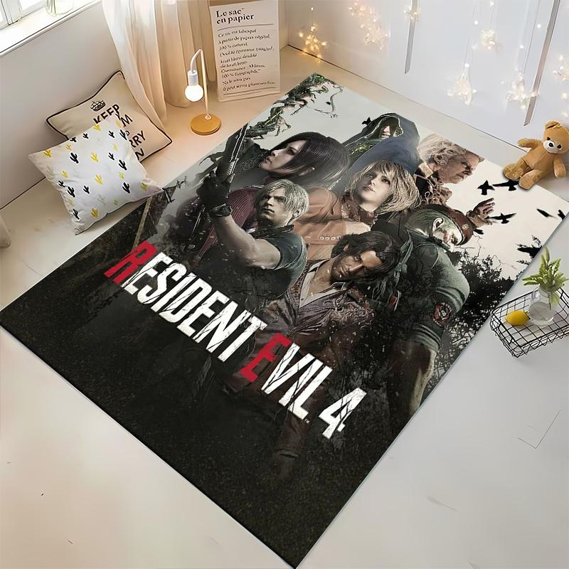 Ковер Resident Evil 4, Дизайн персонажа игры, Ковер для украшения дома, Подходит для использования в качестве противоскользящего коврика для гостиной, спальни, диванов