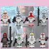 Blocks Building Mini Figures Clone Trooper Company Soldiers Heavy Gun