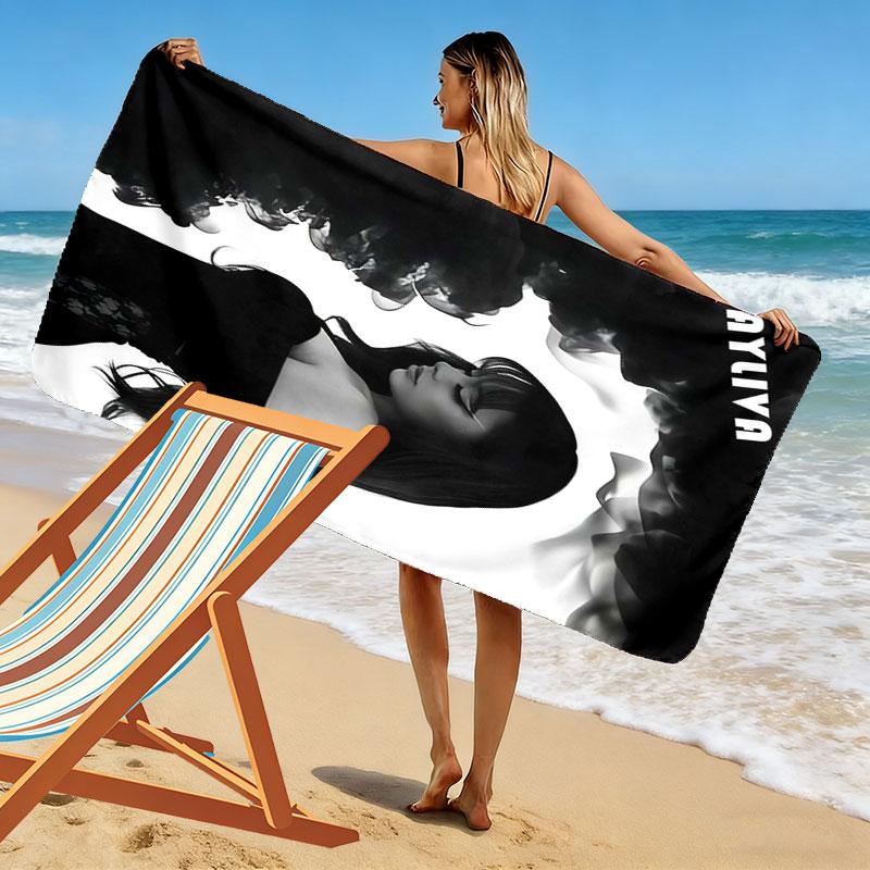 AYLIVA poster Beach Towel, Large Soft Quick Dry Towel for Beach Camping Swimming