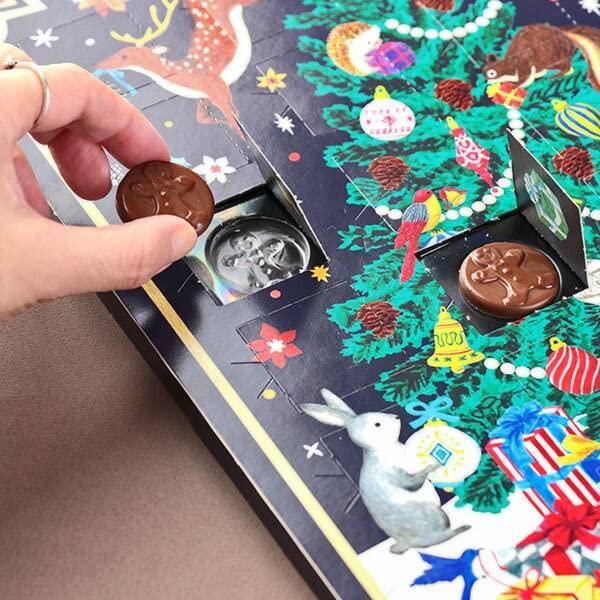 KALDI Шоколадный календарь Лесной рождественский адвент-календарь Рождественские сладости Kaldi 2023