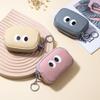 Cartoon Cute Double Pull Coin Wallet Genuine Leather Mini Coin Bag Niche Design First Layer Cowhide Storage Bag