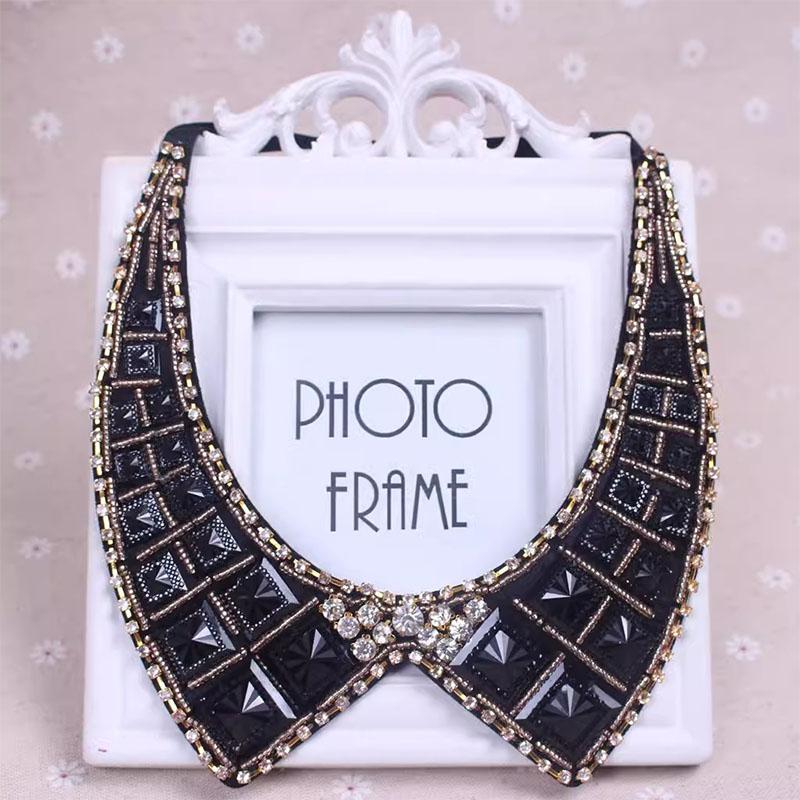 Diamond Women Shirt False Collars Crystal Removable Collar For Women Fake Collar Detachable Diamond Lacklace Nep Kraagie