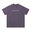 Unisex Heavyweight Cotton Short Sleeve T Shirt Loose Fit Round Neck Letter Print Casual Top