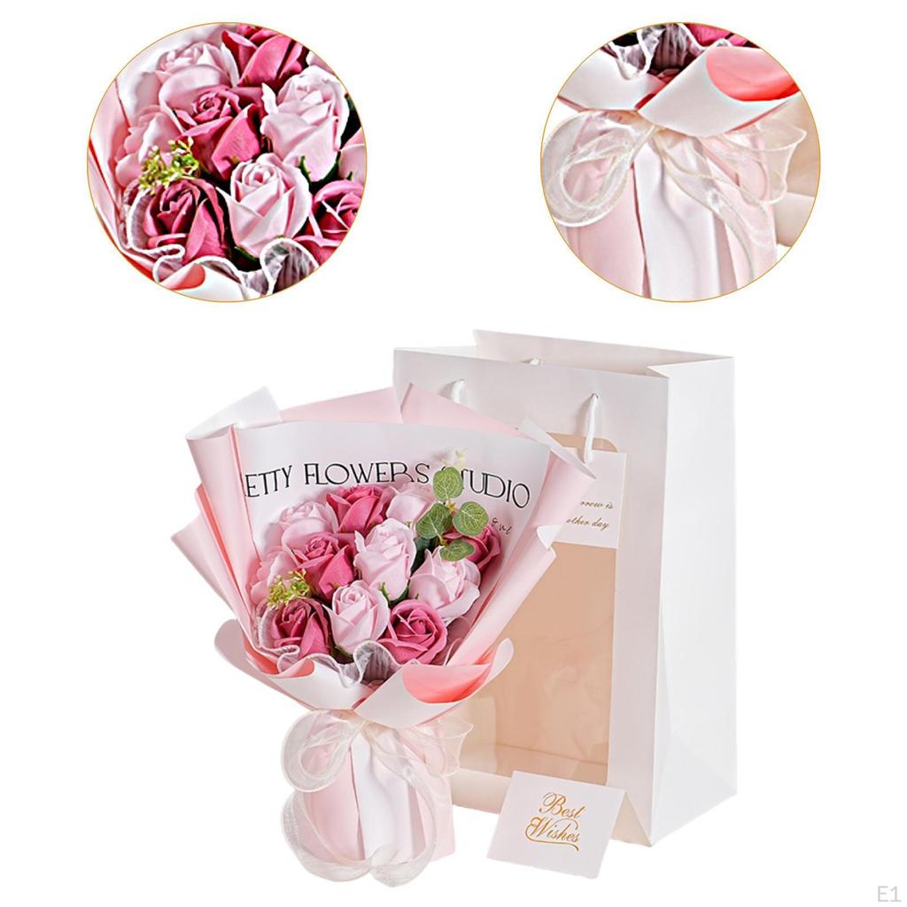 Сохраненные розы Искусственные настольные композиции Романтичные мыльные цветы для церемонии на День святого Валентина