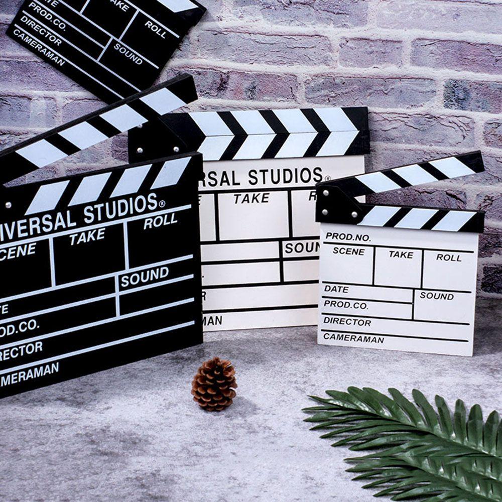 30 X 27cm Wooden Photography Prop Cinema Video Scene TV Movie Clapboard Clapperboard