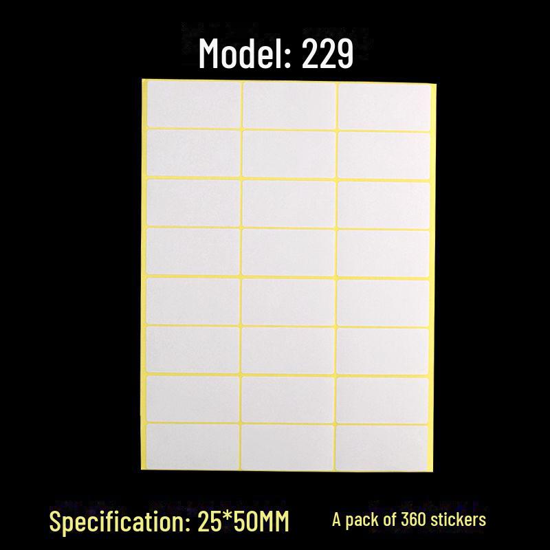 A5 Self-Adhesive Blank White Stickers for Printing and Handwriting Labels
