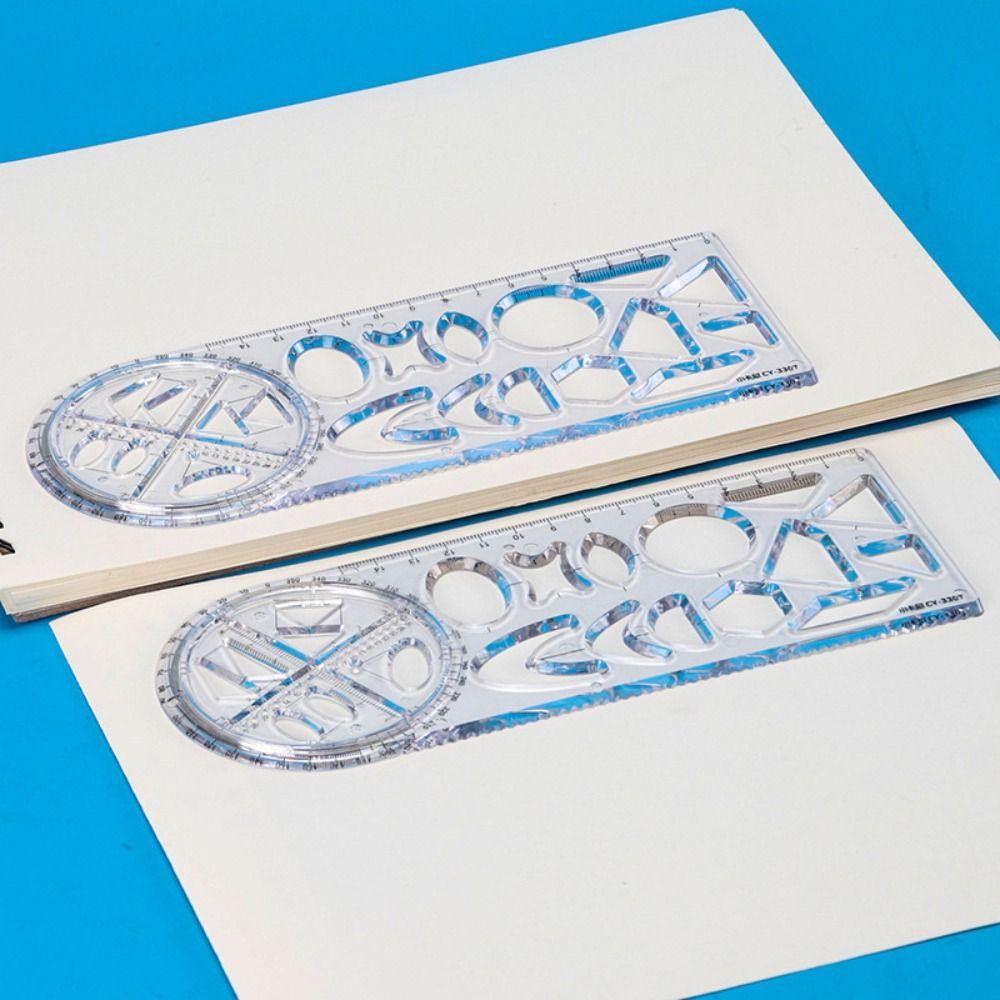 Подарок для новых учеников Школьные канцелярские товары Транспортир Обучающий измерительный инструмент Линейка Геометрический рисунок