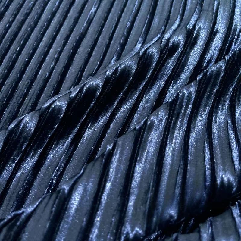 Solid Color 100x150cm Pleated Satin Fabric Per Meter Needlework Dress Skirt Costume Clothes Diy Sewing Cloth Soft Glossy Smooth