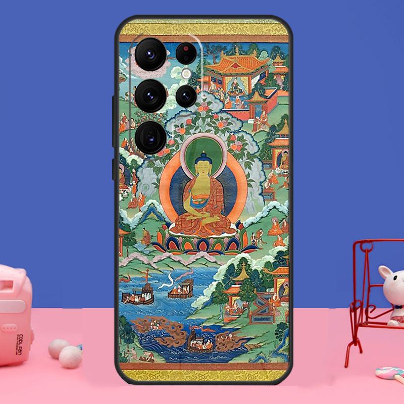 Чехол Shakyamuni Buddha для Samsung Galaxy S24 S23 S22 Ultra S20 S21 FE Note 20 S8 S9 S10 Note 10 Plus