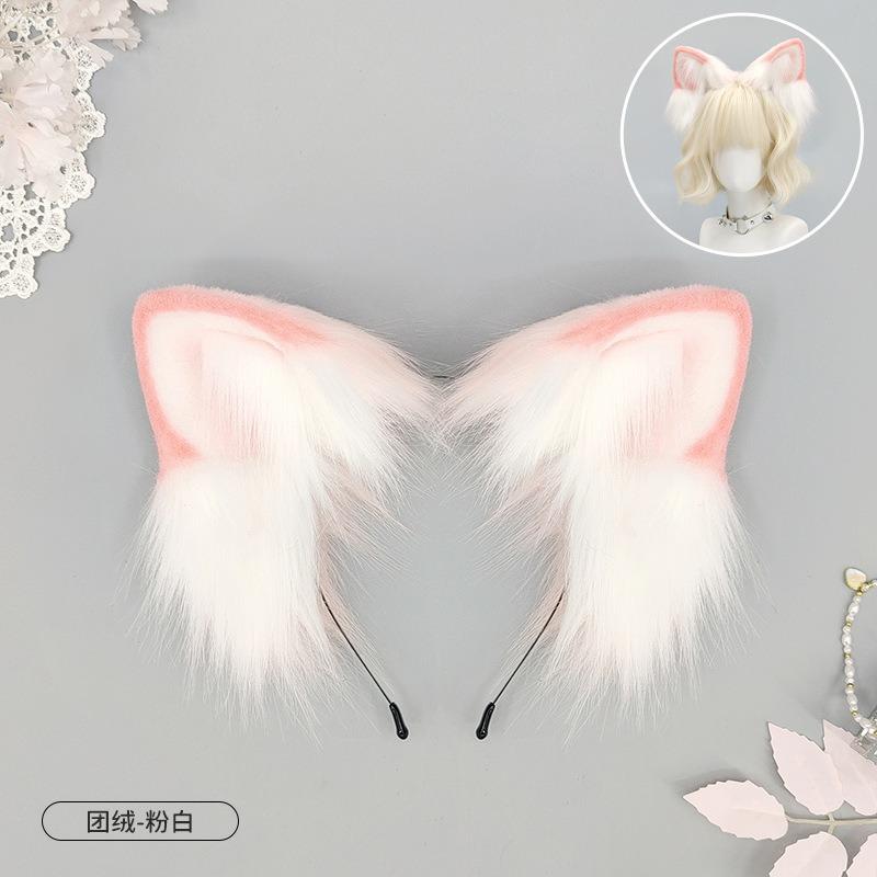 Ручная работа ободок с ушками зверя кошачьи ушки лоли косплей ушки лисы головной убор милый кс кошачьи ушки ободок