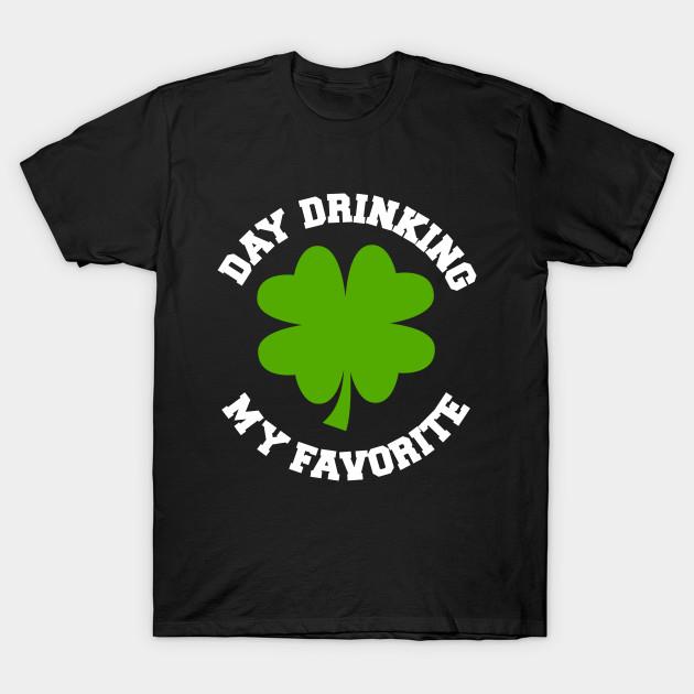 Asian Size Men Print T-shirt Day Drinking, My Favorite No-Cut Heat Transfer Print Cotton Tshirt