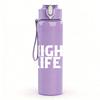 1PC Plain Blank White Distressed Minimalist Print 750ml Portable Sports Water Bottle Leakproof Gym Outdoor Travel Drink Cup