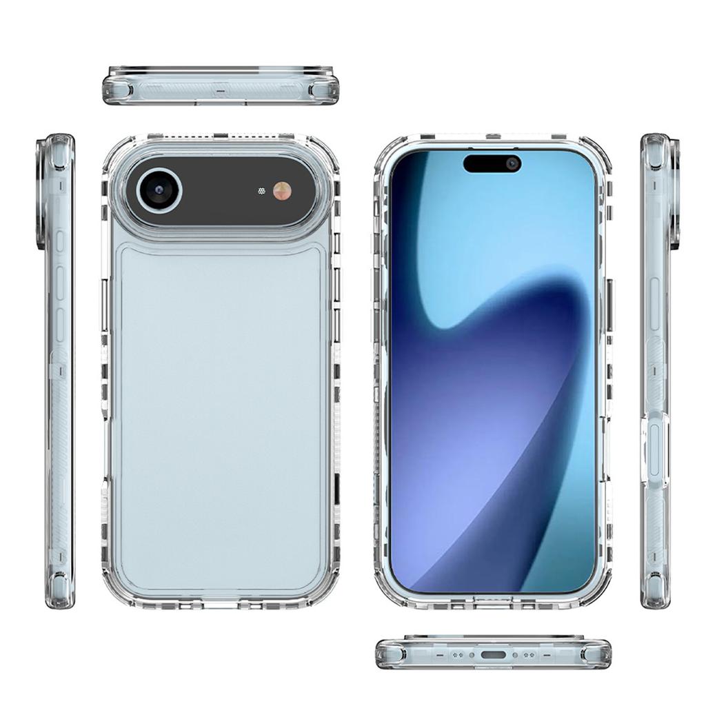 For iPhone 17 Air Phone Case Acrylic TPU Clear Mobile Cover