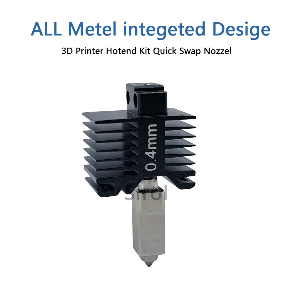 For Bambu Lab X1C P1 X1 P1P Upgrade Hotend Hardened steel Nozzle Integrated Design Prevents Material Leakage For bambulab Hotend