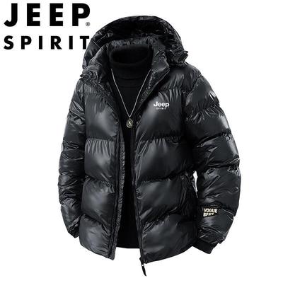 Мужская зимняя стеганая куртка с капюшоном JEEP SPIRIT