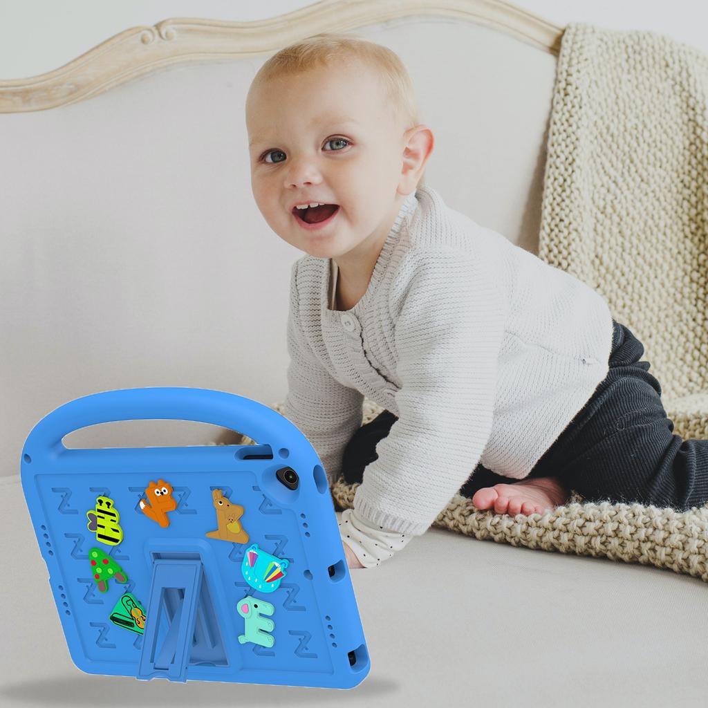 For iPad 10.2 (2021)/(2020)/(2019) Kickstand Case EVA+PC Tablet Cover Cartoon Design